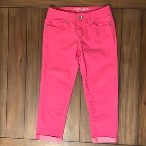 Justice pink capris
